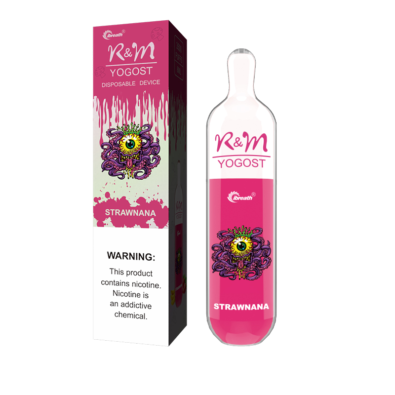 R&M YOGOST 3500 Puffs Air Bar Max Vape|Strawnana 