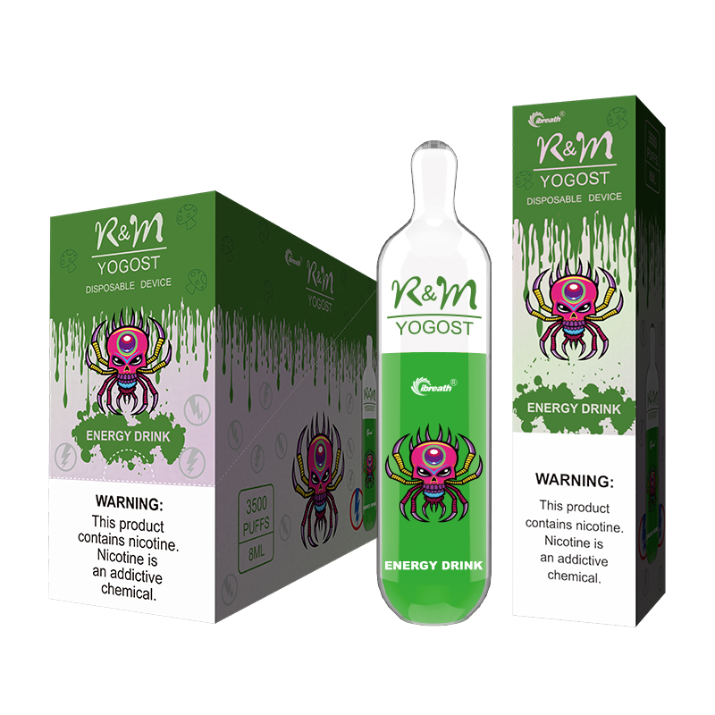 R&M YOGOST 8ml E-liquid Morty Style Disposable Vape Pina Colada/R&M Switch Pape