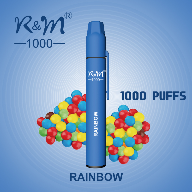 R&M 1000 Dubai Import RGB Light Good Tastes OEM LOGO Disposable Vape