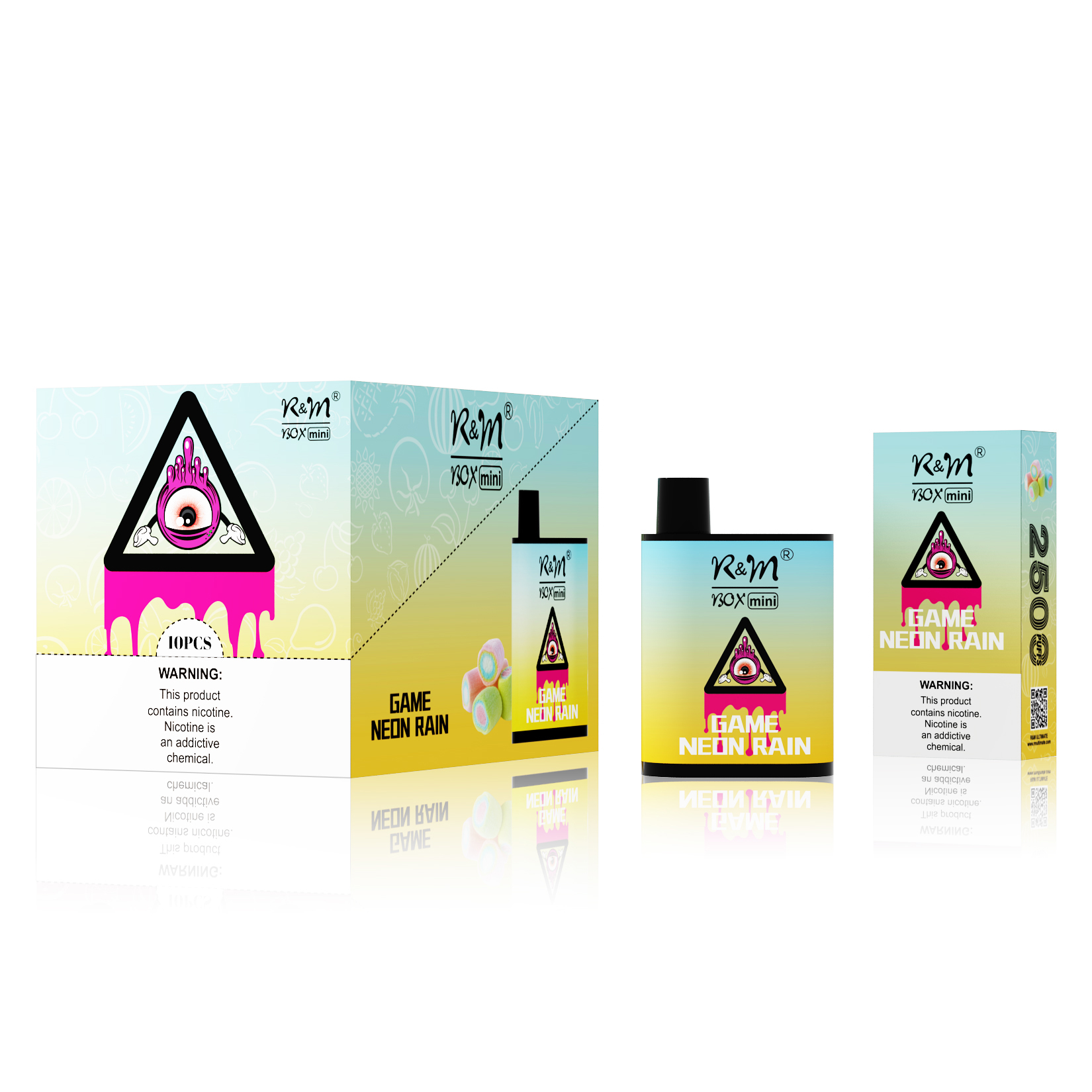 R&M BOX MINI Neon Rain|Disposable Vape Wholesaler