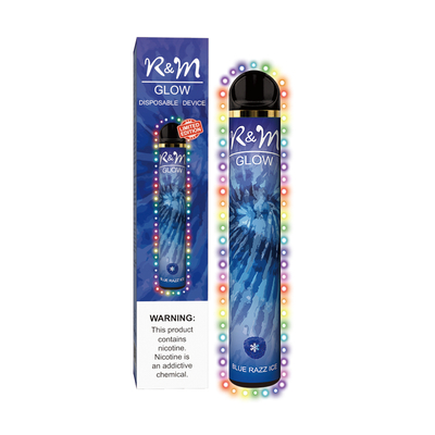 R&M GLOW 2800 Puffs Vape Tank |Blue razz ice from China manufacturer ...