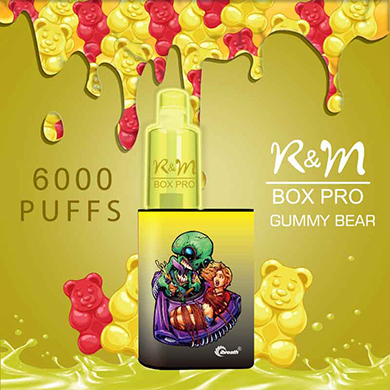 R&M BOX PRO Original Uk 6000 Puffs RGB Light Disposabe Vape
