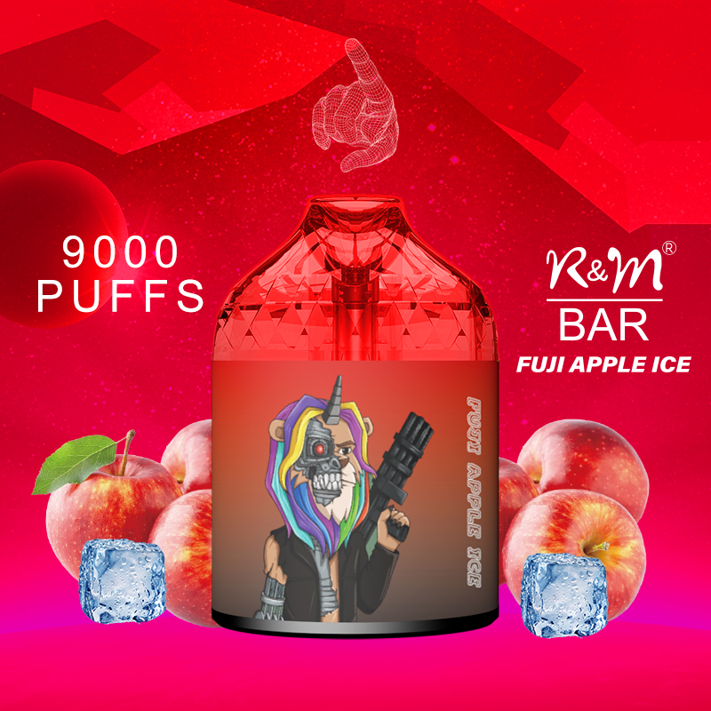 Ready To Ship Original 9000Puffs RGB Glow Mesh Coil R&M Bar Elux Lost Mary Custom Brand Disposable Vape Wholesale 