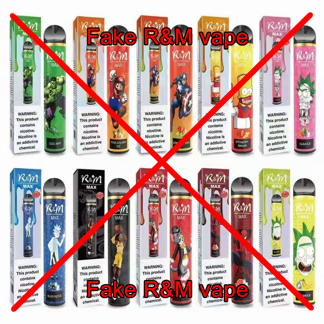 The difference between Real and fake of R&M vape R&M SWITCH
