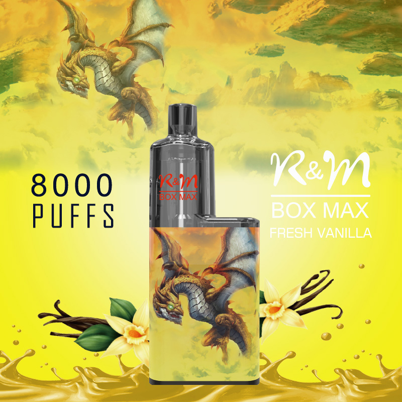 R&M BOX MAX Ireland Customize Brand Adjustable Airfow Disposable Vape