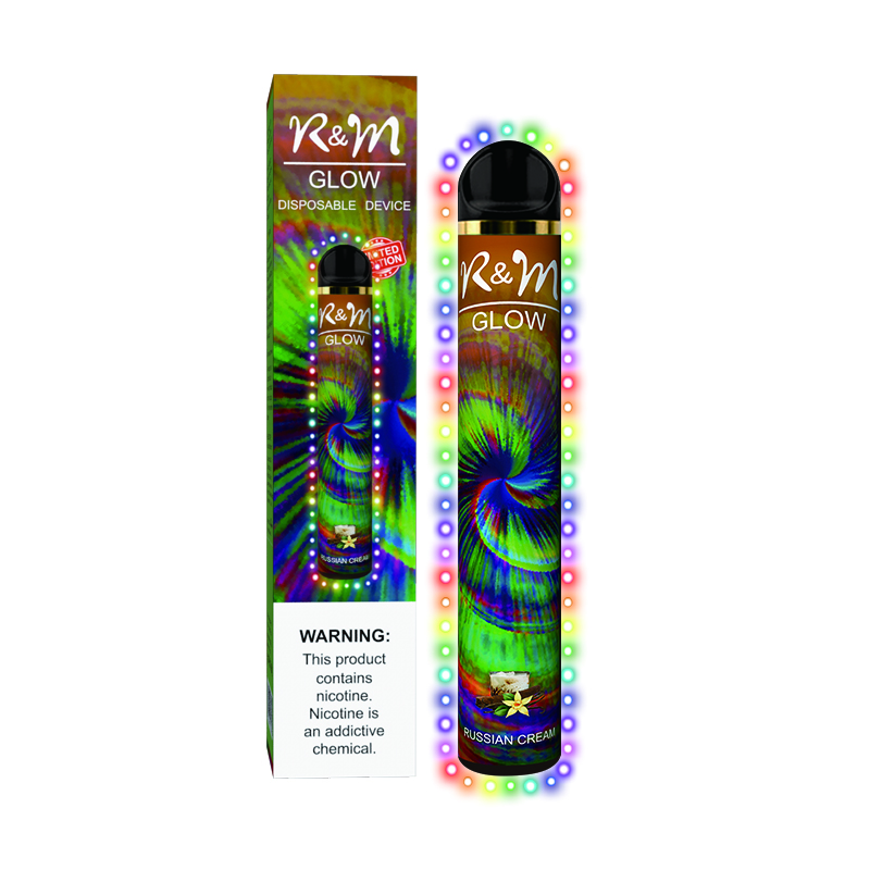 R&M GLOW 2800 Puffs Plus Vape Russian cream from China manufacturer R&M VAPE by IBRSTECH Best