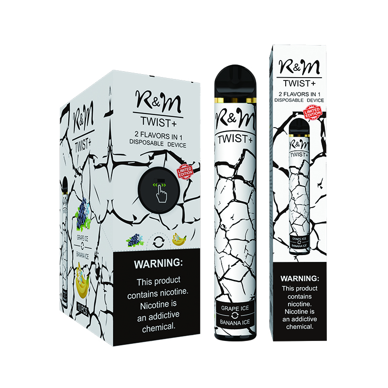 R&M TWIST 3200 Puffs HQD Vape Grape ice/ Banana ice from China