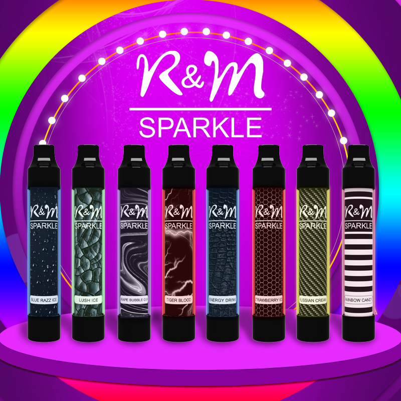 R&M SPARKLE 2600 Puffs power bank battery vapeLush ice from China
