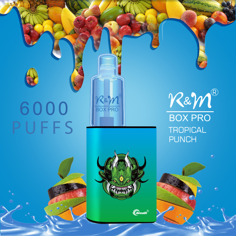 R&M BOX PRO Canada Custom 6000 Puffs RGB Light Disposable Vape